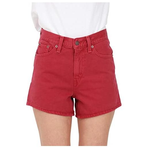 Levi's shorts casual mom anni '80 in denim rosso da donna 26