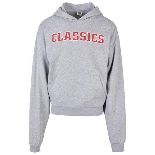 Urban Classics classics college hoody, felpa con cappuccio, uomo, grigio (grey), m