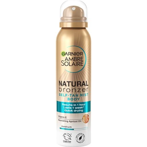 Garnier spray corpo autoabbronzante ambre solaire natural bronzer medium (self-tan mist body) 150 ml