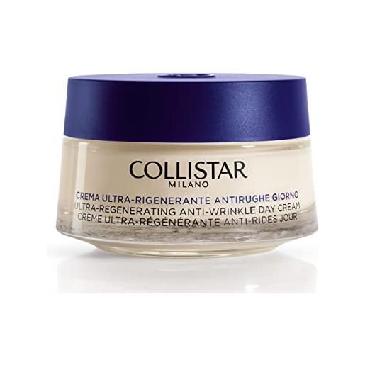 Collistar crema concentrata ultra-rigenerante anti-rughe giorno per viso e collo con azione illuminante, per pelli mature, 50 ml
