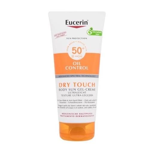 Eucerin sun oil control dry touch body sun gel-cream spf50+ gel di protezione solare in crema per pelli grasse e acneiche 200 ml