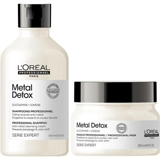 L'Oréal Professionnel l'oreal kit serie expert metal detox shampoo + maschera