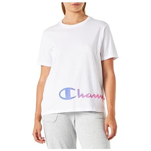 Champion color story s-s t-shirt, donna, bianco, l