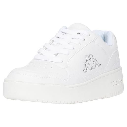 Kappa Deutschland codice stile: 243301oc dunkley oc women, scarpe da ginnastica unisex-adulto, bianco, 36 eu