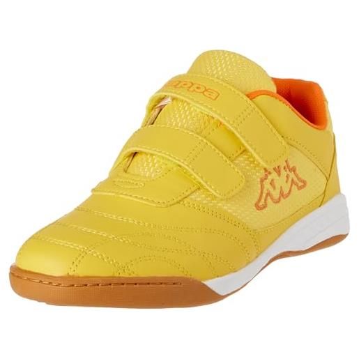 Kappa codice stile: kickoff t unisex kids, scarpe da ginnastica, giallo/arancione, 37 eu