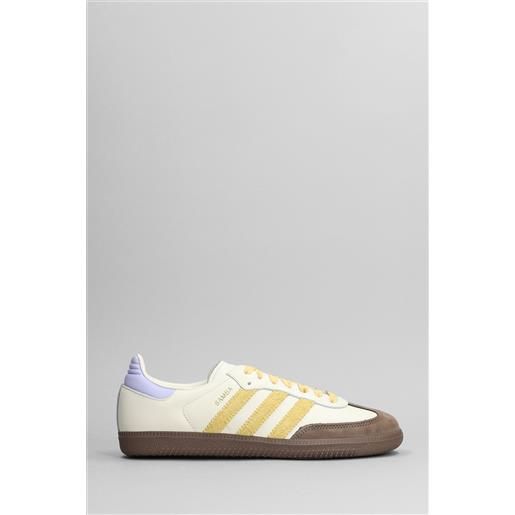 Adidas sneakers samba og in pelle e camoscio beige