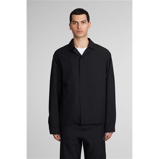 Oamc camicia system shirt in cotone nero