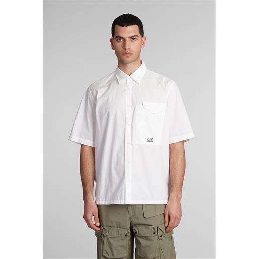 C.P.company camicia in cotone bianco