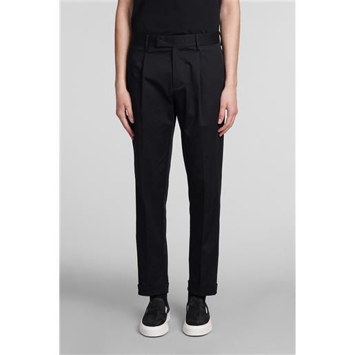 Low Brand pantalone oyster in cotone nero