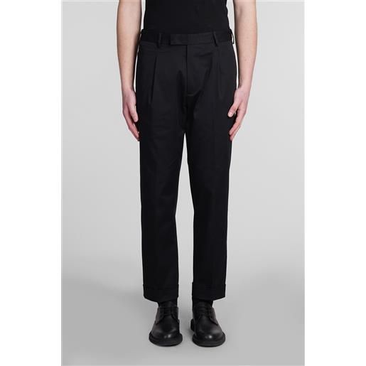 Low Brand pantalone kim in cotone nero