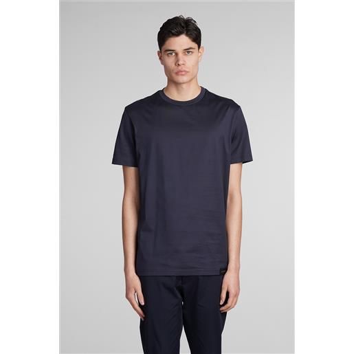 Low Brand t-shirt b134 basic in cotone blu