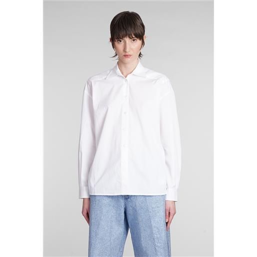 Laneus camicia in cotone bianco