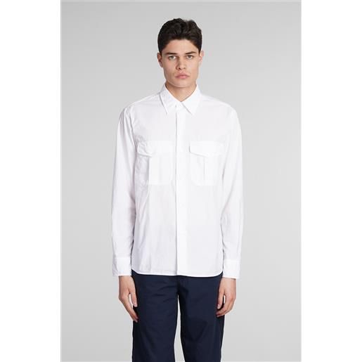 ASPESI camicia camicia glenn in cotone bianco