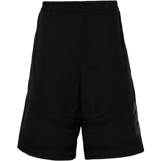 Off-White shorts sartoriali varsity - nero