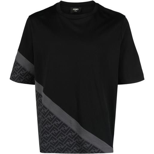 FENDI t-shirt con stampa - nero