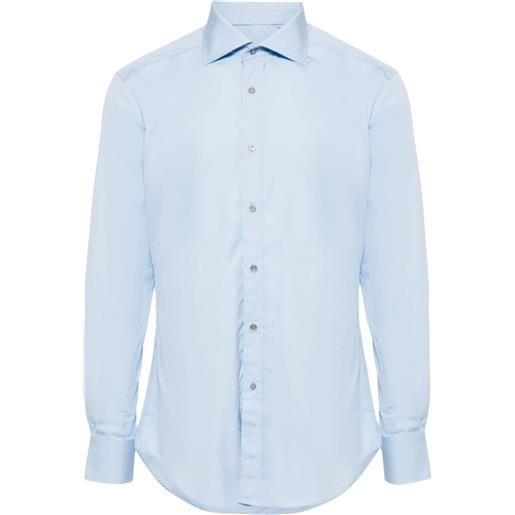 Gucci camicia con colletto ampio - blu