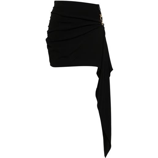 Elisabetta Franchi minigonna drappeggiata - nero