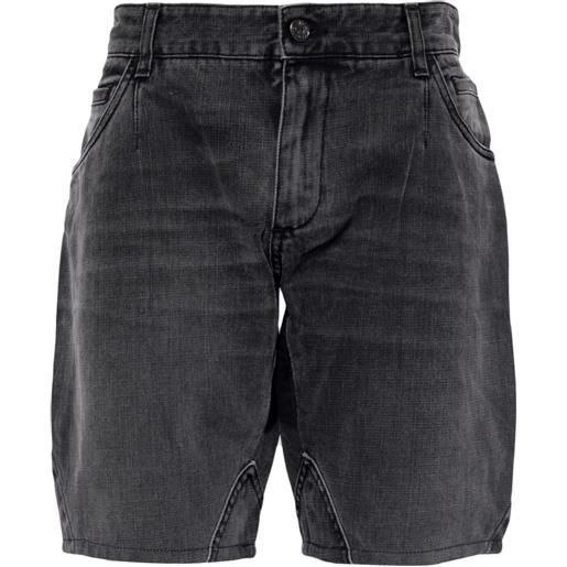 Dolce & Gabbana shorts denim con pieghe - grigio