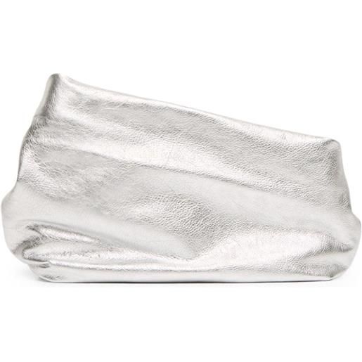 Marsèll clutch con stampa fantasmino - argento
