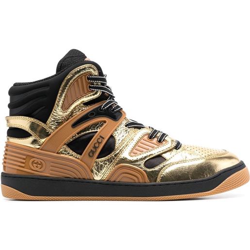Gucci sneakers alte basket - oro
