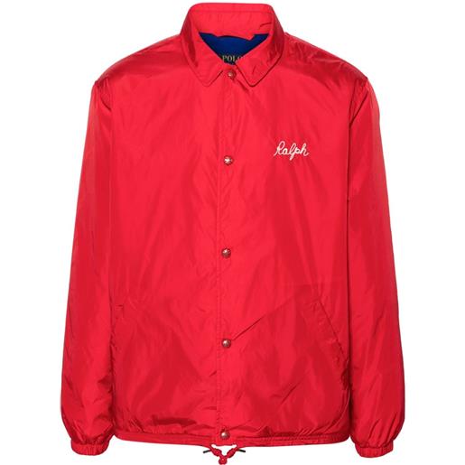 Polo Ralph Lauren bomber con colletto classico - rosso