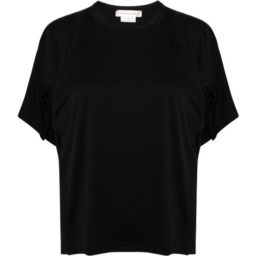 Comme Des Garçons t-shirt con arricciatura - nero