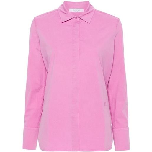 Max Mara camicia con ricamo - rosa