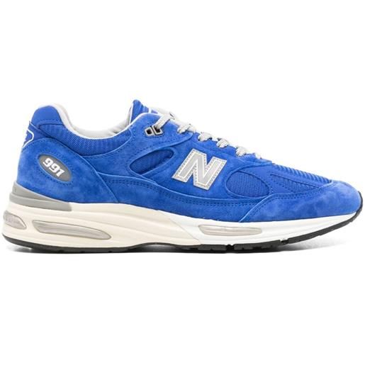 New Balance sneakers made in uk 991v2 con applicazione - blu