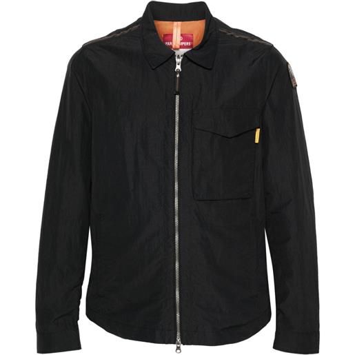 Parajumpers giacca-camicia rayner con applicazione - nero