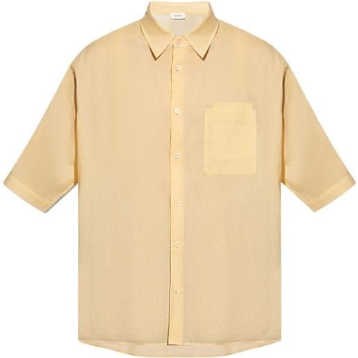 LEMAIRE camicia con doppia tasca - giallo