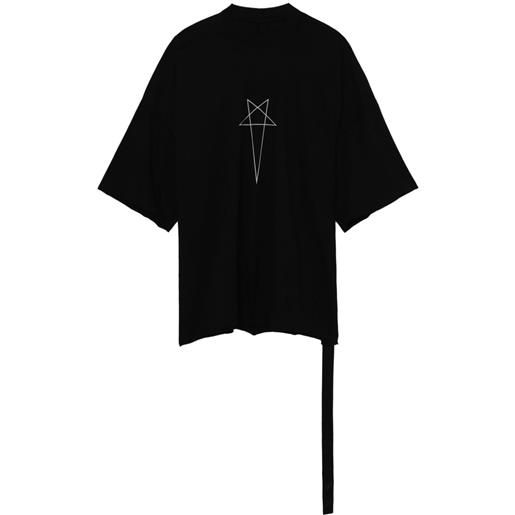 Rick Owens DRKSHDW t-shirt con stampa grafica - nero