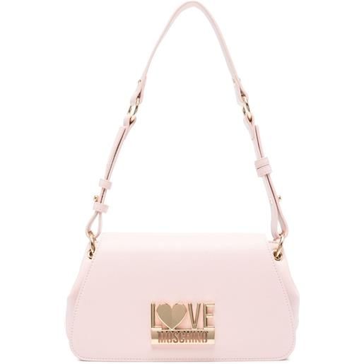 Love Moschino borsa a spalla con placca logo - rosa