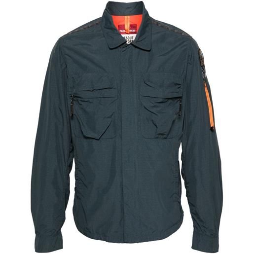 Parajumpers giacca-camicia millard con applicazione - blu