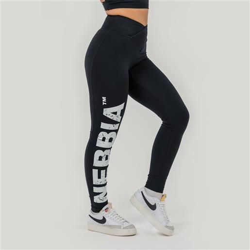 Tesla nebbia women's high waist glute check gym leggings black