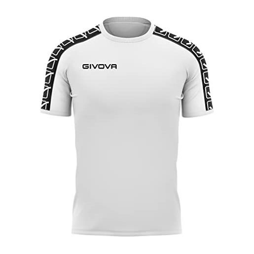 GIVOVA t-shirt poly band, bianco, xxl unisex-adulto