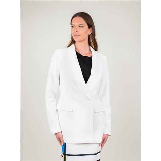 ANDREA MORANDO blazer doppiopetto bianco