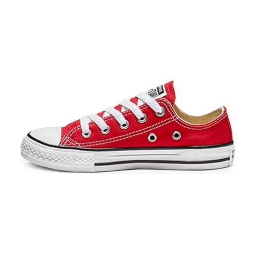 Converse 3j236, scarpe da ginnastica basse unisex bambini e ragazzi, rosso (red), 33 eu