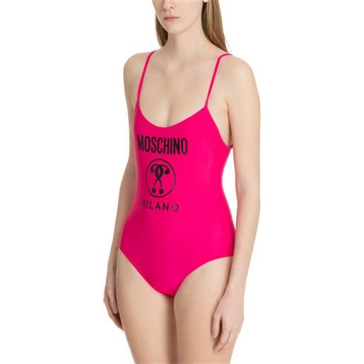 Moschino costume intero double question mark swim