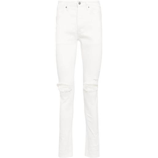Ksubi jeans skinny con ricamo - bianco