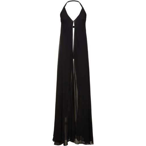 ANN DEMEULEMEESTER top riva in seta georgette