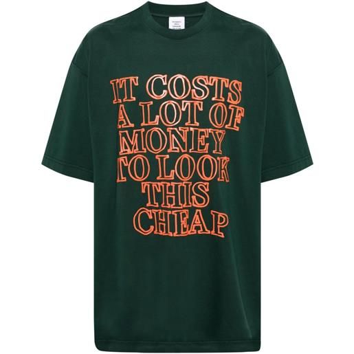 VETEMENTS t-shirt con stampa - verde