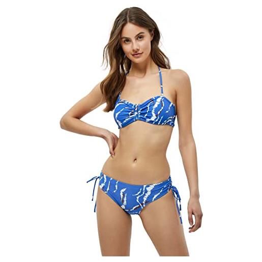 Minus amabel bikini top donna, blu (9428p denim blue graphic print), l