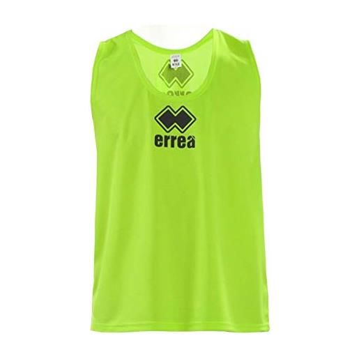 Errea bib 2003, casacca allenamento unisex bambini, verde_fluo, taglia unica