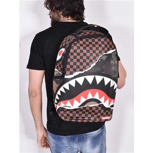 SPRAYGROUND zaino sprayground camo backpack strappato