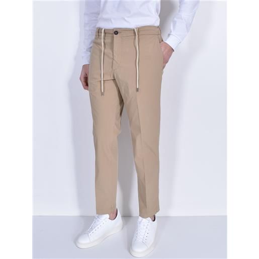 BE ABLE pantalone be able argo regular beige sabbia coulisse elastico