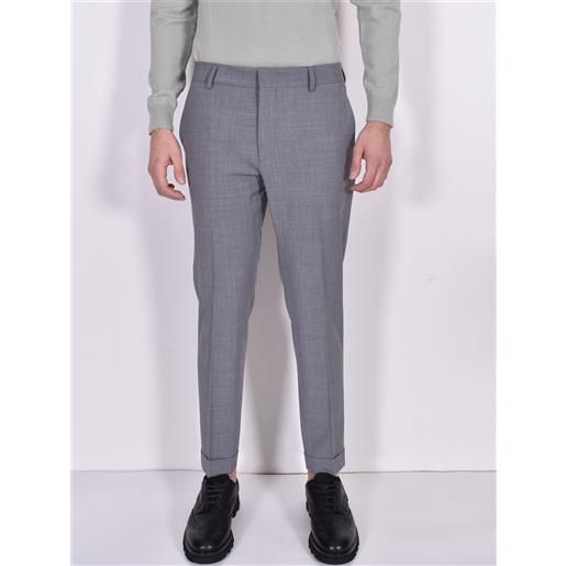 BE ABLE pantalone be able alexander shorter grigio fresco lana