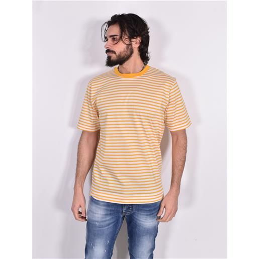 DANIELE FIESOLI t-shirt daniele fiesoli righe giallo