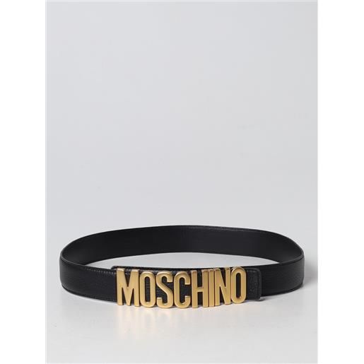 Moschino Couture cintura Moschino Couture in nappa con lettering logo