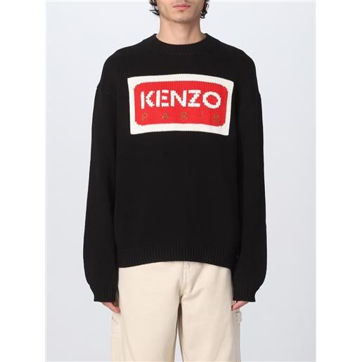 Kenzo pullover Kenzo con logo intarsiato a contrasto