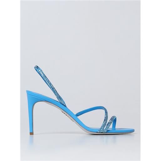 Rene Caovilla sandali con tacco rene caovilla donna colore azzurro